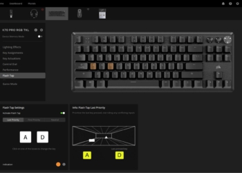 Corsair Nâng Cấp Tính Năng Flash Tap Trên K70 PRO TKL: Tùy Biến Sâu Hơn, Trải Nghiệm Gaming Đỉnh Cao