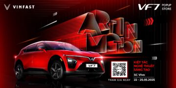 VINFAST RA MẮT VF 7 POPUP STORE “ART IN MOTION” TẠI SC VIVOCITY, KẾT HỢP ĐỘC ĐÁO CÙNG FABO