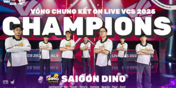SAIGON DINO LÊN NGÔI VÔ ĐỊCH ON LIVE VCS 2025 VỚI CHIẾN THẮNG TUYỆT ĐỐI, GIÀNH VÉ THĂNG HẠNG LCP 2025