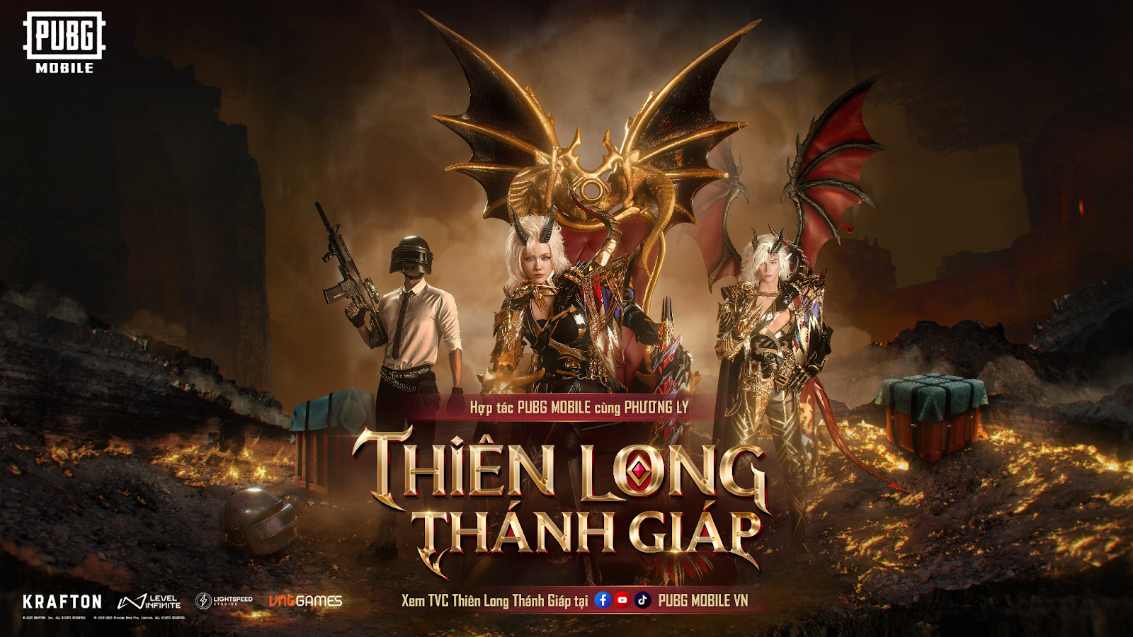 PUBG MOBILE HỢP TÁC NGHỆ SĨ PHƯƠNG LY: TRÌNH LÀNG TVC THÁNH GIÁP THIÊN LONG THƯỢNG CỔ