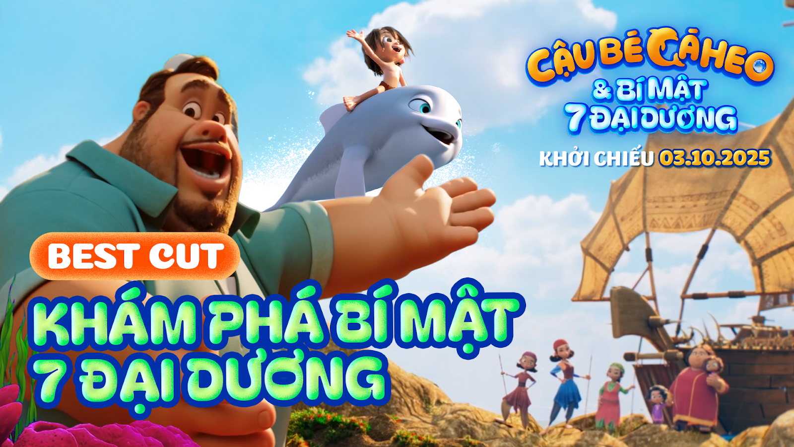 “Cậu Bé Cá Heo Và Bí Mật 7 Đại Dương” tung poster chính thức & best cut đồng đội “siêu báo”