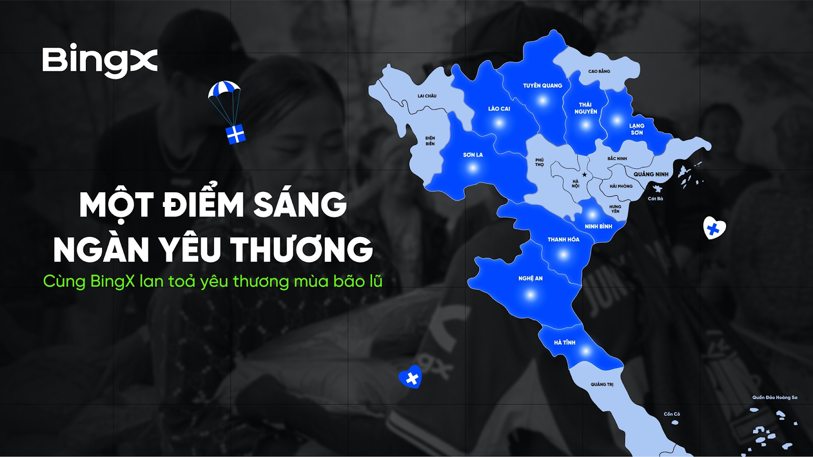 BingX Chung Tay Cứu Trợ Đồng Bào Miền Bắc, Trao 50,000 USD Qua Chiến Dịch “Một Điểm Sáng, Ngàn Yêu Thương”