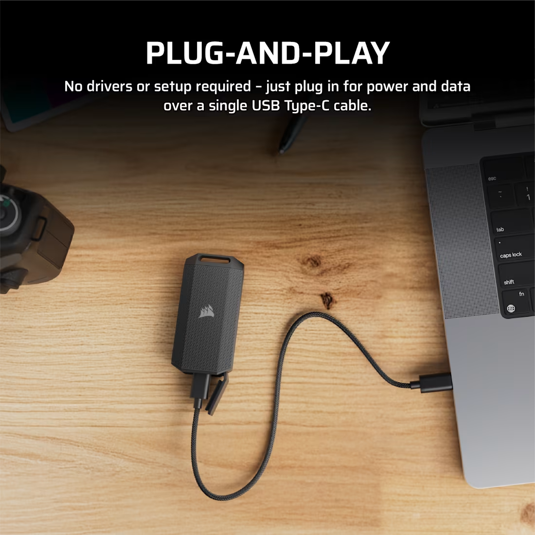 CORSAIR RA MẮT EX400U SURVIVOR 2TB USB4: Ổ CỨNG NGOÀI SSD CHỐNG CHỊU VỚI TỐC ĐỘ 40GBPS, TÁI ĐỊNH NGHĨA KHẢ NĂNG DI ĐỘNG