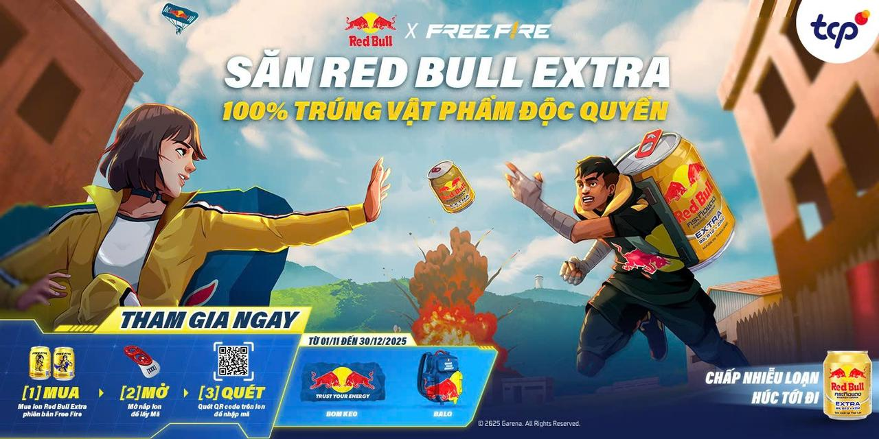 Free Fire và Red Bull Extra hợp tác ra mắt chiến dịch “Tập trung cao độ, Húc tới đi” dành cho người chơi khắp Đông Nam Á