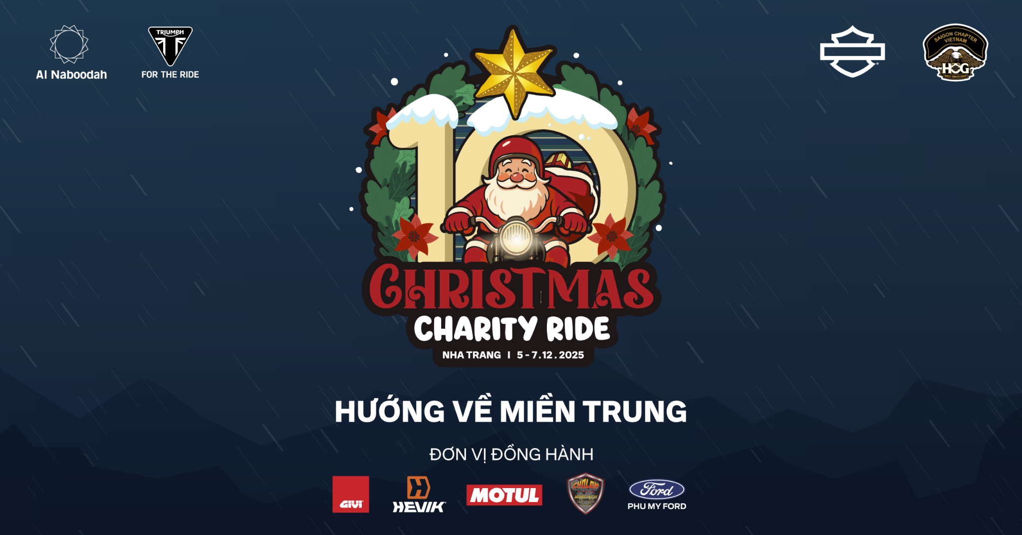 HÀNH TRÌNH CHRISTMAS CHARITY RIDE 2025 CÙNG 200 BIKER CHUNG TAY HỖ TRỢ VÙNG LŨ KHÁNH HÒA