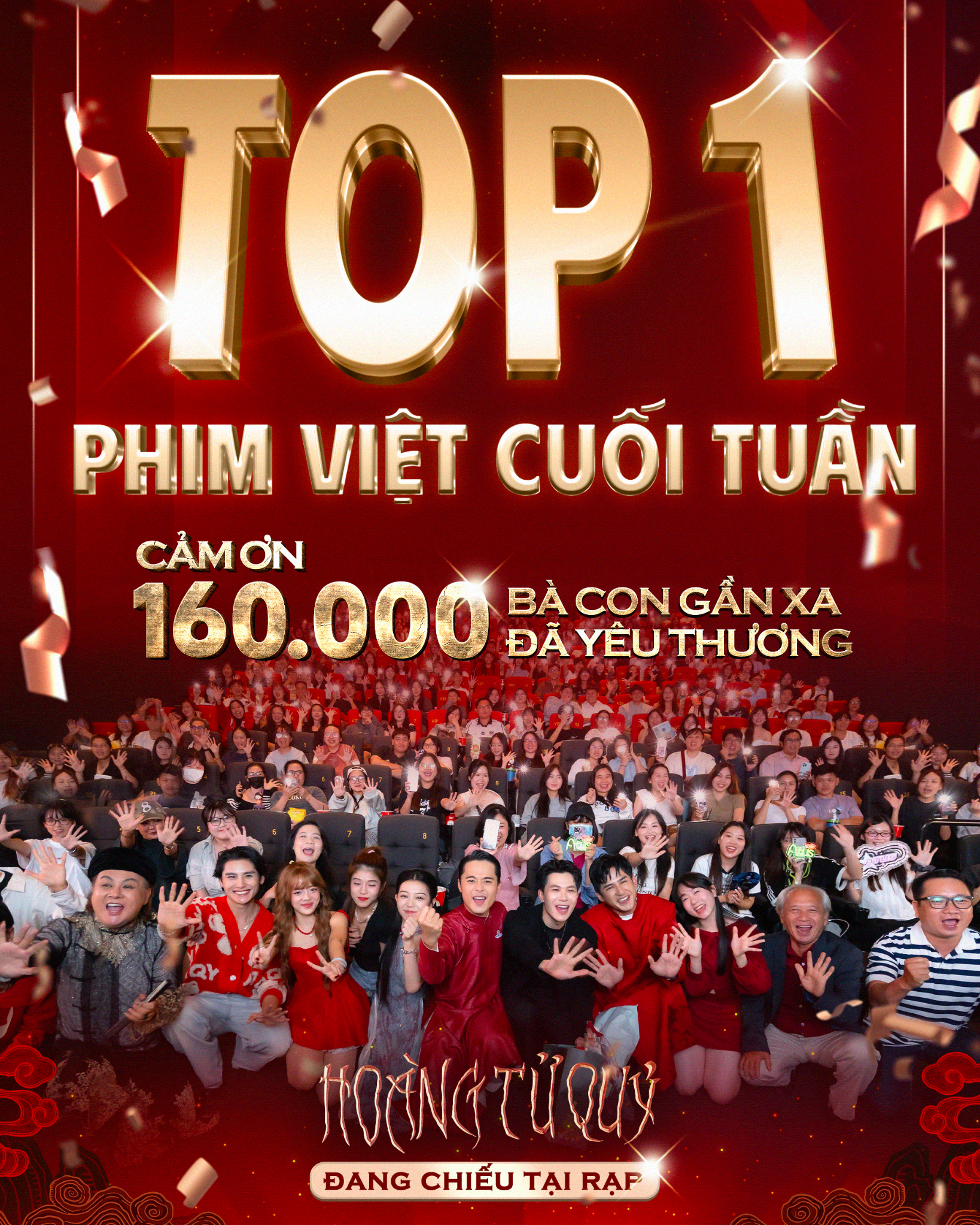 Hoàng Tử Quỷ giành Top 1 phim Việt cuối tuần, khuấy đảo các cụm rạp tại TP.HCM bằng chuỗi “cinetour” cháy vé