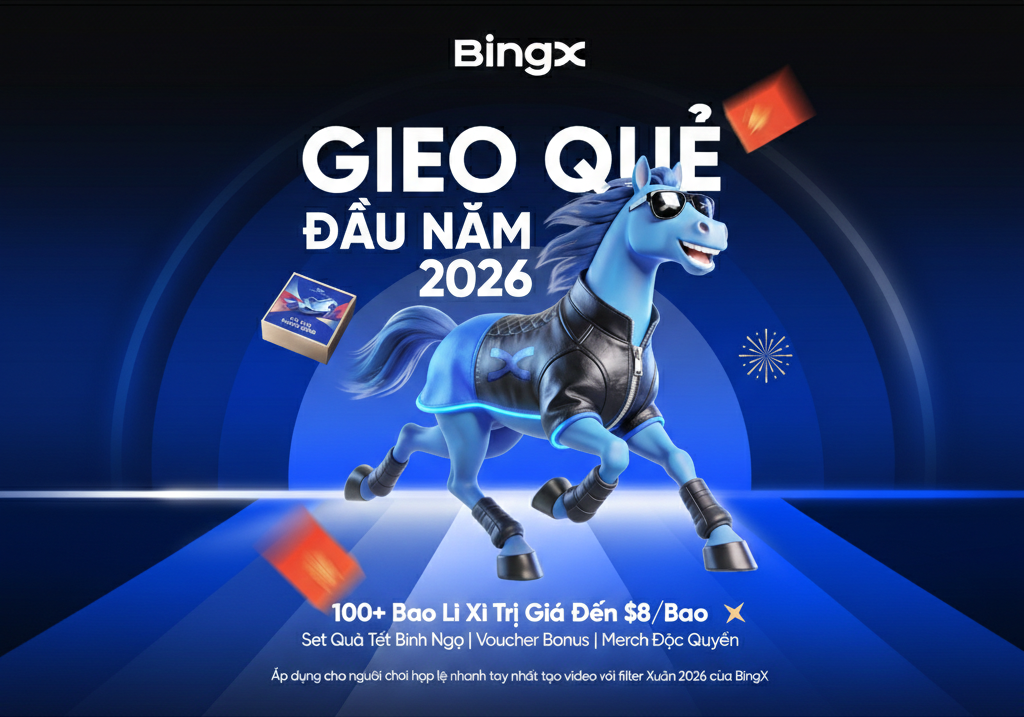 Gieo Quẻ Đầu Năm Cùng BingX 2026 – Thử Vận May Nhận Lì Xì Crypto