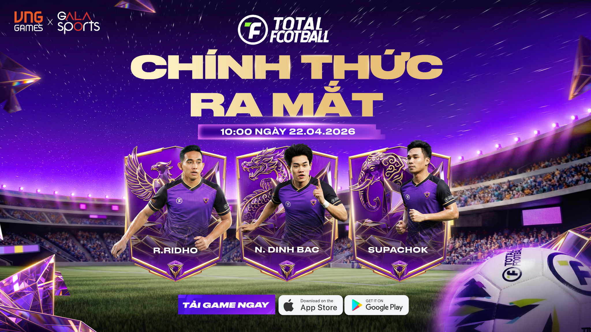 VNGGames ra mắt Total Football: Chiến lược chiếm lĩnh thị trường game bóng đá SEA và bệ phóng E-sports quốc tế