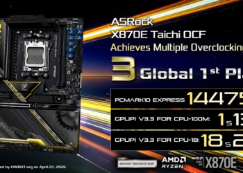 Giải mã sức mạnh ASRock X870E Taichi OCF qua chuỗi kỷ lục ép xung cùng Ryzen 9 9950X3D2