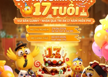Gunny PC đãi đại tiệc sinh nhật 17 tuổi cùng cùng gói quà lên tới 1,7 triệu xu 