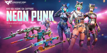 Trang bị của game thủ Crossfire sẽ lộng lẫy ánh đèn với Kho Báu Hoàng Gia Sapphire Neon Punk