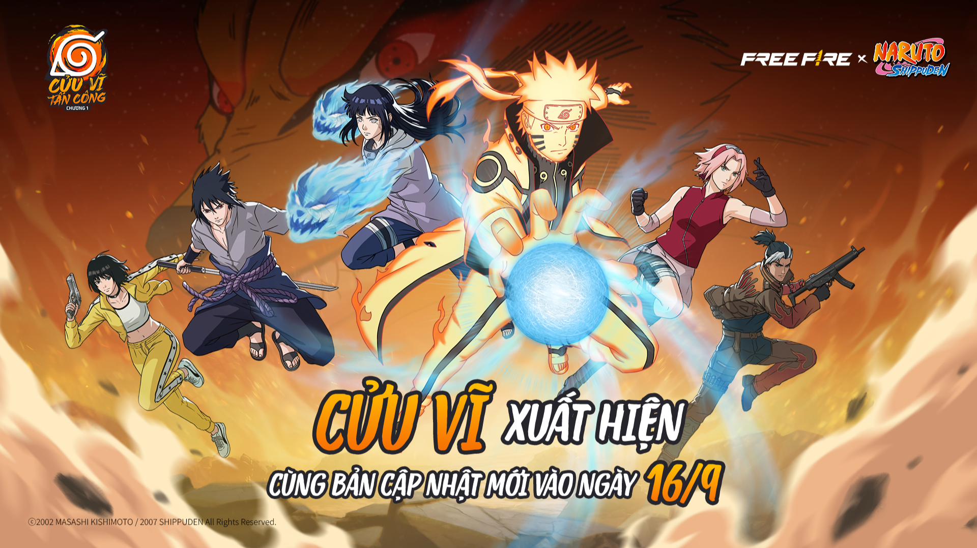 Garena Nâng Cấp Hệ Thống Tương Tác Bản Đồ Và Cơ Chế Tùy Chọn Phần Thưởng Trong Free Fire x Naruto