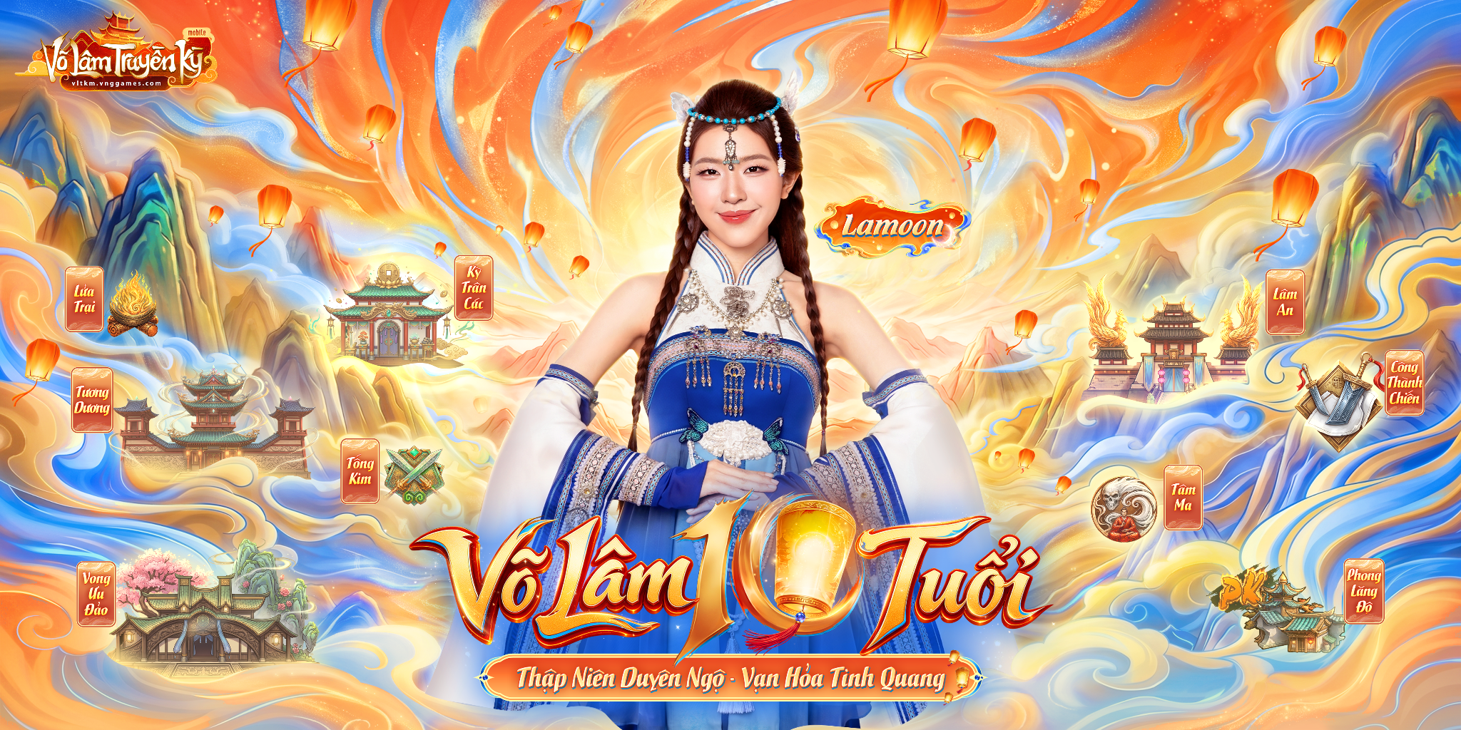 Lamoon bùng nổ visual trong tạo hình Chân Nhi, cùng Võ Lâm Truyền Kỳ Mobile đón đại tiệc sinh nhật 10 tuổi