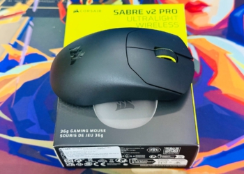Trên tay Corsair Sabre V2 Pro UltraLight Wireless 8K: Bước đột phá cơ khí ở mức 36g
