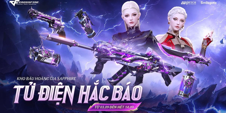 Game thủ sẽ càn lướt chiến địa với Kho Báu Hoàng Gia Sapphire: Tử Điện Hắc Báo của Crossfire