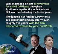 SpaceX bắt tay Apollo trong thương vụ 40 tỷ USD đầu tư phần cứng AI