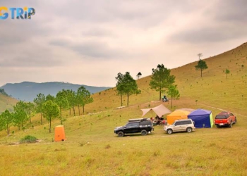 Đồi Phượng Hoàng Quảng Ninh thành điểm trekking mùa cỏ cháy, kinh nghiệm chuẩn bị thiết bị số và cắm trại an toàn