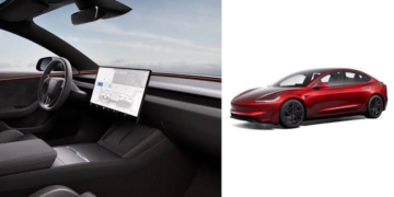 Màn hình 16 inch và công nghệ sạc ngược V2L 2.2kW gia tăng sức ép cạnh tranh cho bản nâng cấp Tesla Model 3
